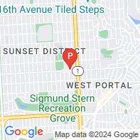 View Map of 1044 Taraval Street,San Francisco,CA,94116
